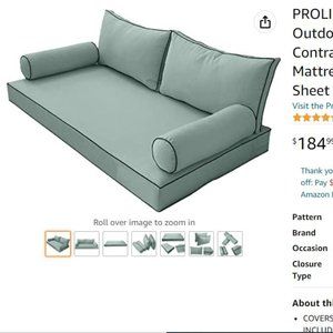 Cover for daybed mattress and pillows